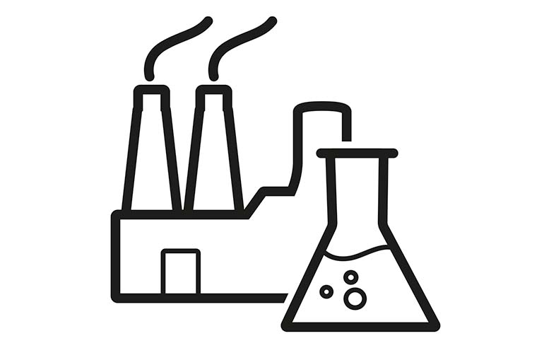 Chemical manufacturing and blending fluid handling systems icon