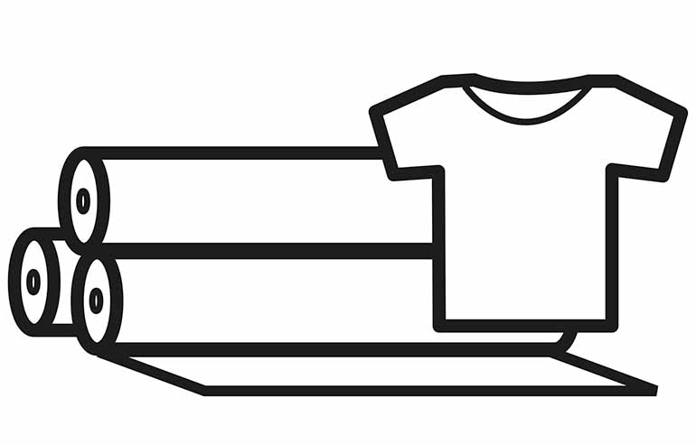Textile industry fluid handling applications icon