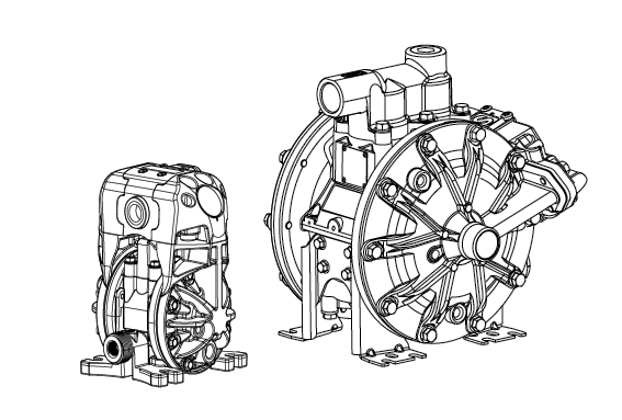 Directflo Series diaphragm pumps spare parts