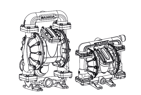 Pneumatic diaphragm pumps spare parts