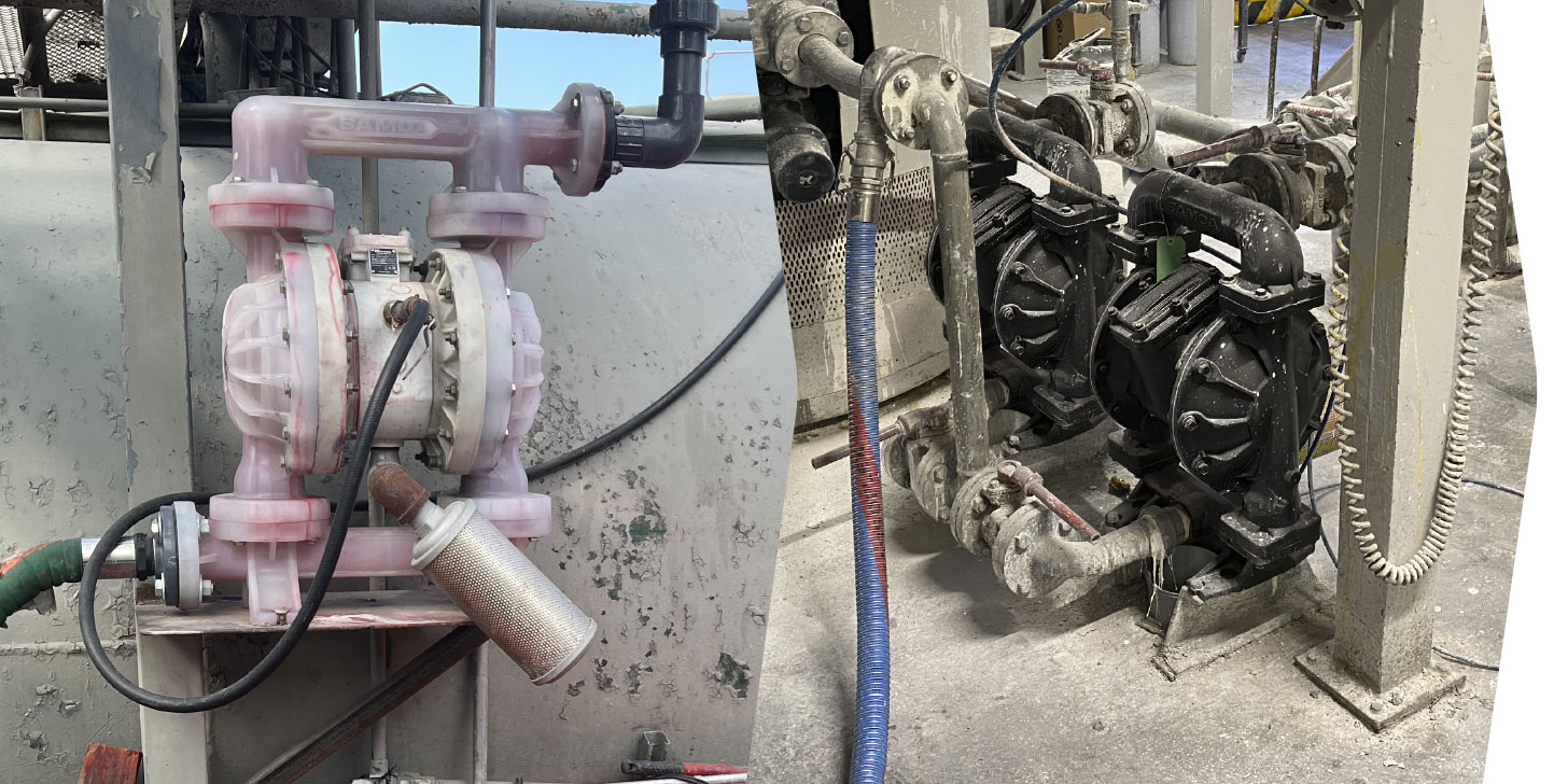 Samoa double diaphragm pneumatic pumps
