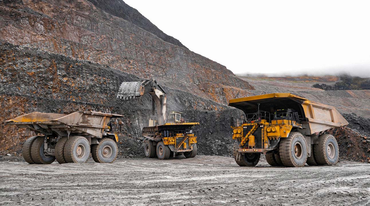 Trucks in mining