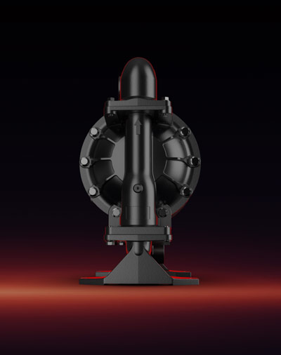 SAMOA UP15 air-operated diaphragm pump in side profile view