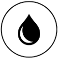 Lube-free operation feature icon for the UP15 air-operated double diaphragm pump