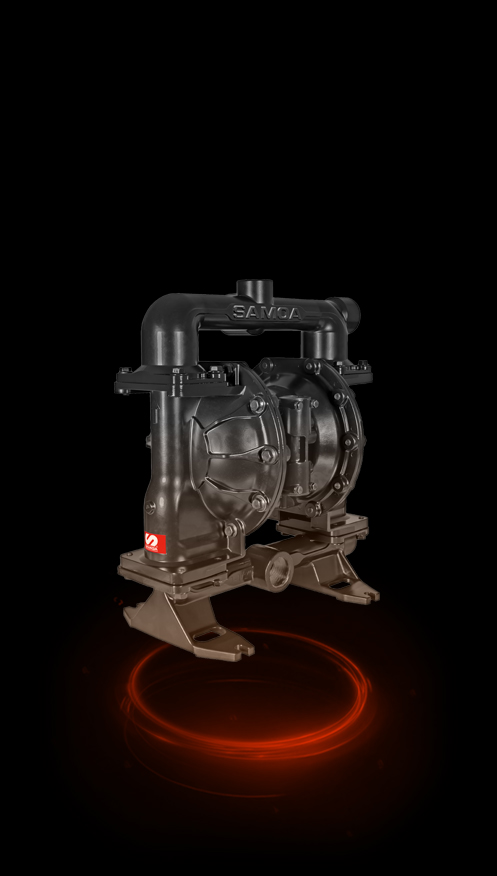 1-1/2" PNEUMATIC DOUBLE DIAPHRAGM PUMP, UP15, PIVOTSERIES