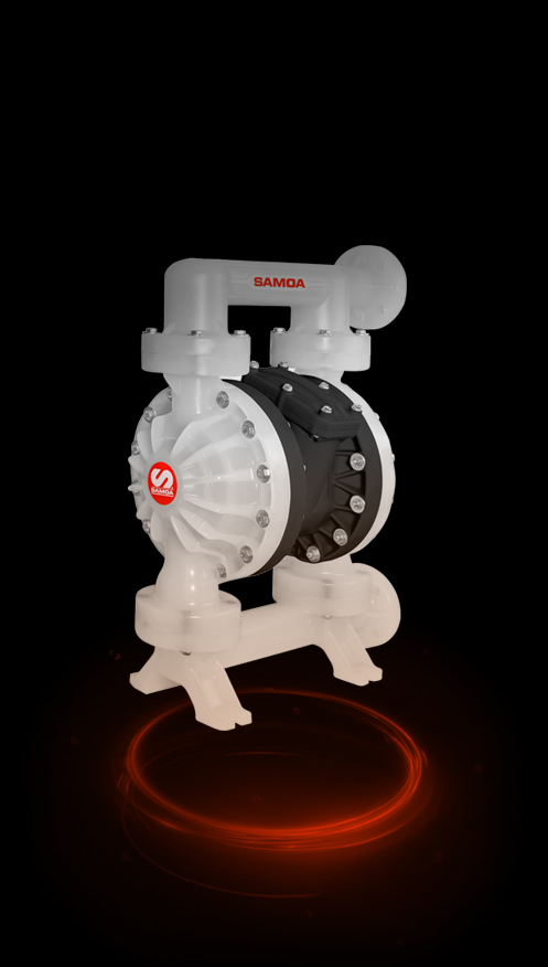 2" PNEUMATIC DOUBLE DIAPHRAGM PUMP, UP20, PIVOT SERIES