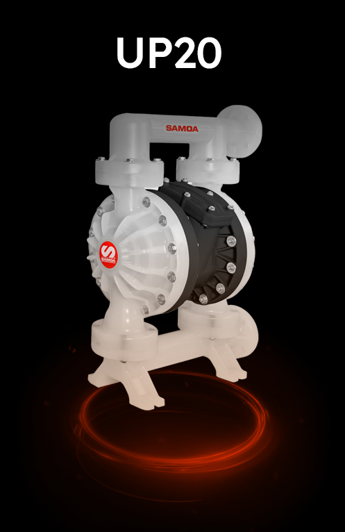 2" PNEUMATIC DOUBLE DIAPHRAGM PUMP, UP20, PIVOT SERIES