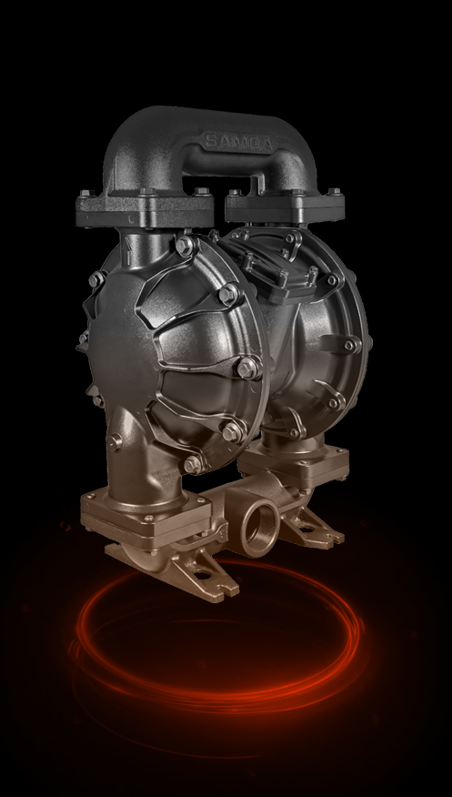 3" PNEUMATIC DOUBLE DIAPHRAGM PUMP, UP30, PIVOT SERIES