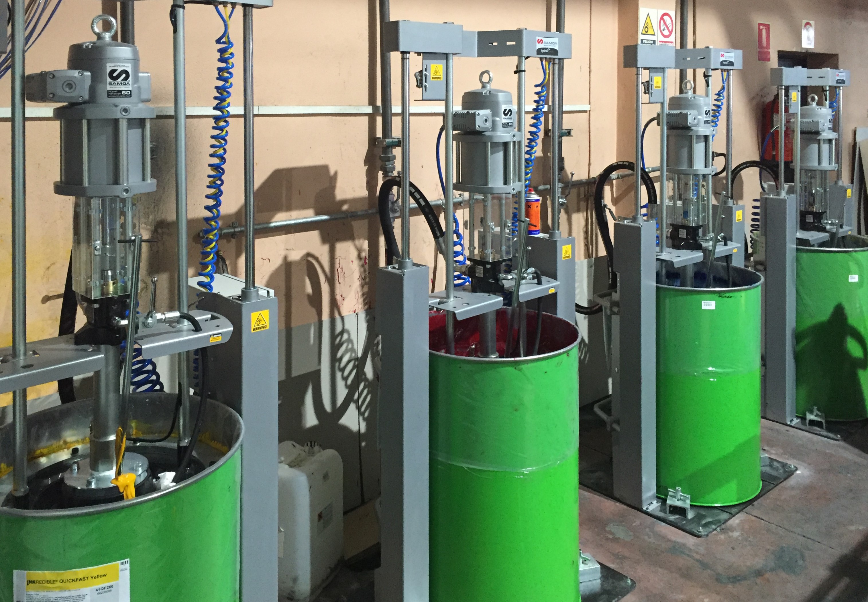 amoa piston pumps pumping ink