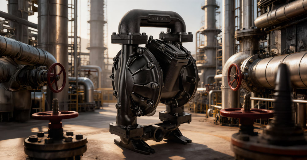 Bomba de diafragma para oil & gas con certificación ATEX de Samoa Industrial