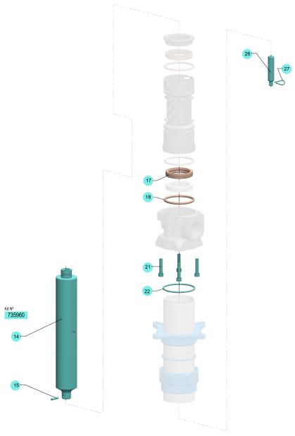 PM2 1:1-SP FLUID PLUNGER KIT 