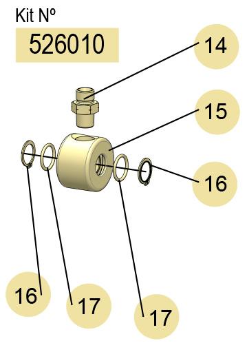 SWIVEL ASSEMBLY KIT, 526010 CODE