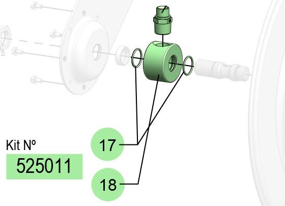 SWIVEL ASSEMBLY KIT, 525011 CODE