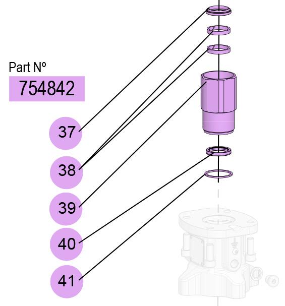 PM80-50:1 PACKING NUT KIT