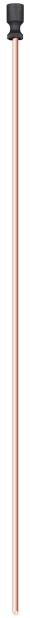 INDIVIDUAL RIGID COPPER WAND, 6 x 5 x 700 MM CANE