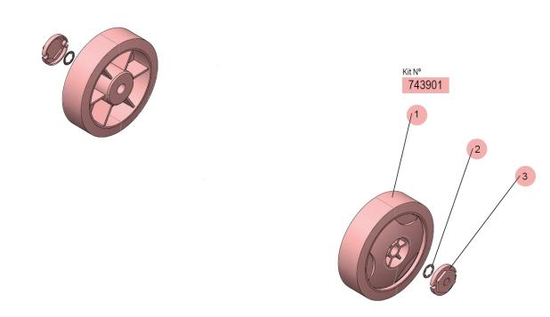 AT50 Ø150MM WHEELS KIT