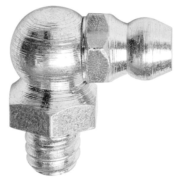 MT-508 HYDRAULIC GREASE NIPPLE, 90° ANGLED, METRIC THREAD, M 6 x 1,00