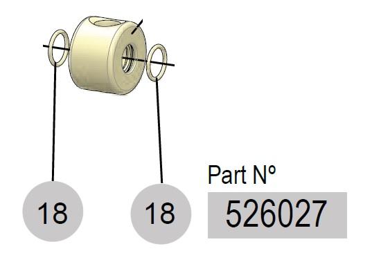 FLUID.EVO/P. SWIVEL SEALS, 526027 CODE