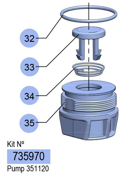 PM2-1:1/S-ND FOOT VALVE KIT