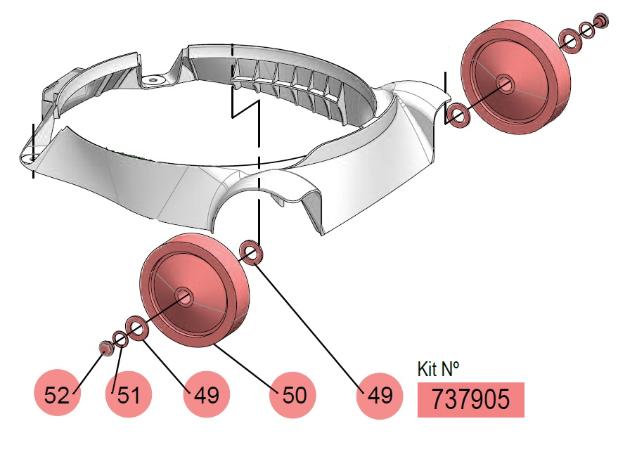 DRAINER 100 Ø160MM WHEEL KIT