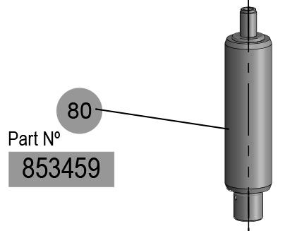 PM60-12:1 Ø45 MM AIR MOTOR ROD