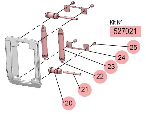 ENCL. HR-ND HOSE OUTLET KIT, 527021 CODE