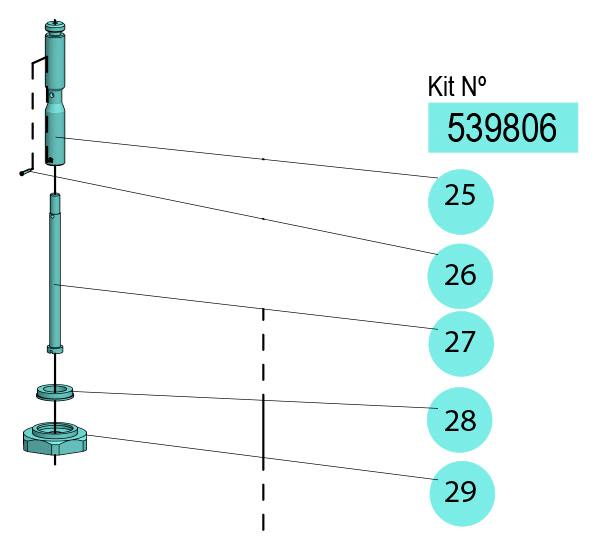 PM35 AIR VALVE SHATF KIT