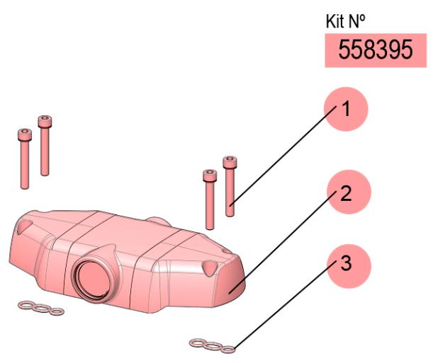 DF-100 STANDARD PLASTIC AIR MOTOR KIT, 558395 CODE