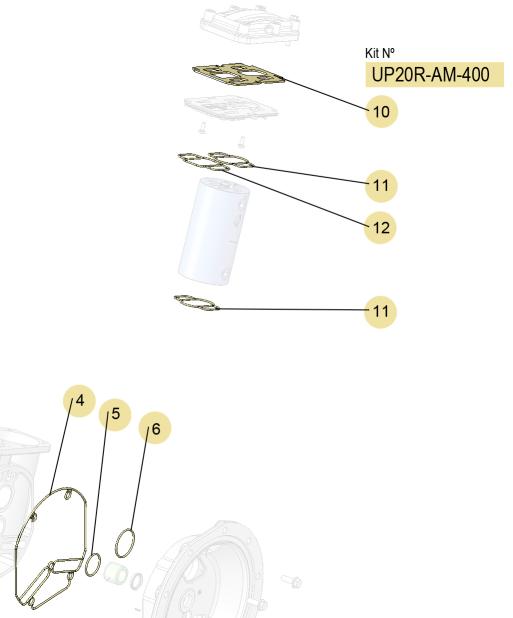 UP20 AIR MOTOR SEALS KIT