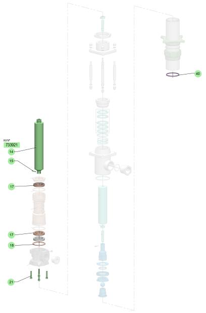 FLUID PLUNGER KIT PM2-1:1/SS PUMP