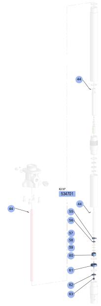 PM45-70:1 LOWER VALVE KIT 