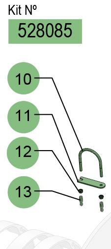 U-BOLT ASSEMBLY KIT, 528085 CODE
