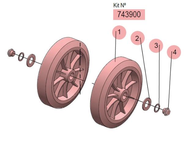 CB200 Ø200MM WHEELS KIT