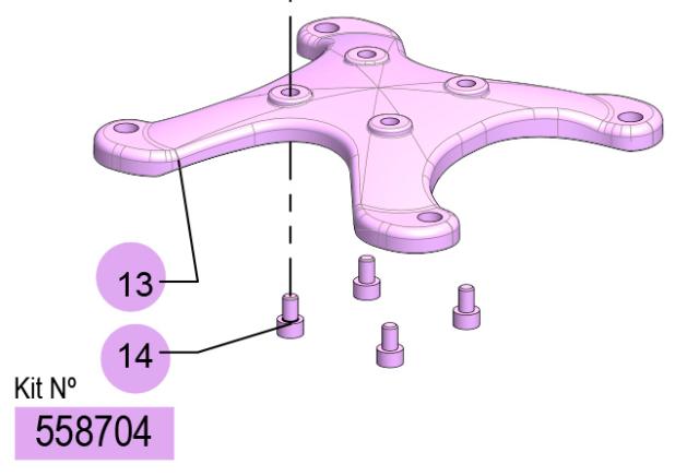 DF-50 PLASTIC SUPPORT KIT, 558704 CODE