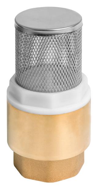 BRASS FOOT VALVE WITH FILTER FOR SUCTION TUBE, 1