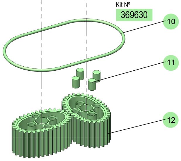 CGI30 (PVC)/CGI30(SS) GEARS KIT