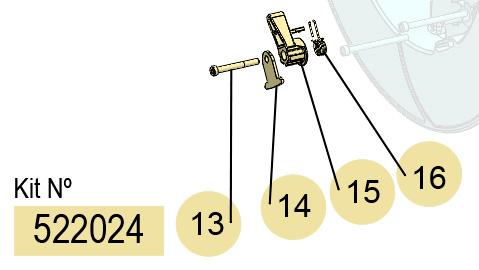 RATCHET ASSEMBLY KIT, 522024 CODE