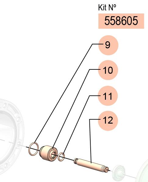 DC-20 CENTRAL ROD KIT, 558605 CODE