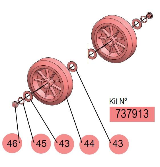 DRAINER 70 Ø160MM WHEEL KIT