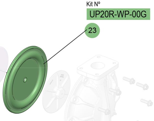 UP20 NBR DIAPHRAGMS KIT