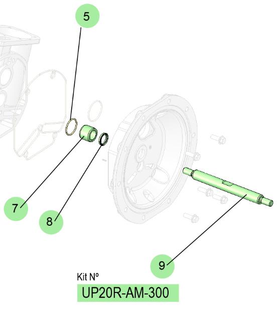 UP20 CENTRAL ROD KIT