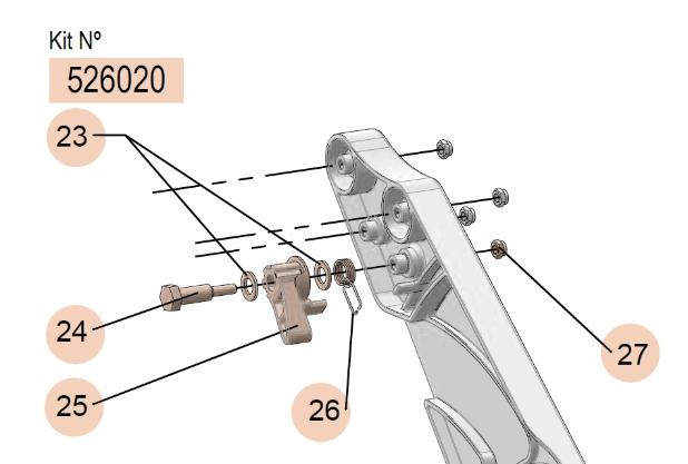 RATCHET ASSEMBLY KIT, 526020 CODE