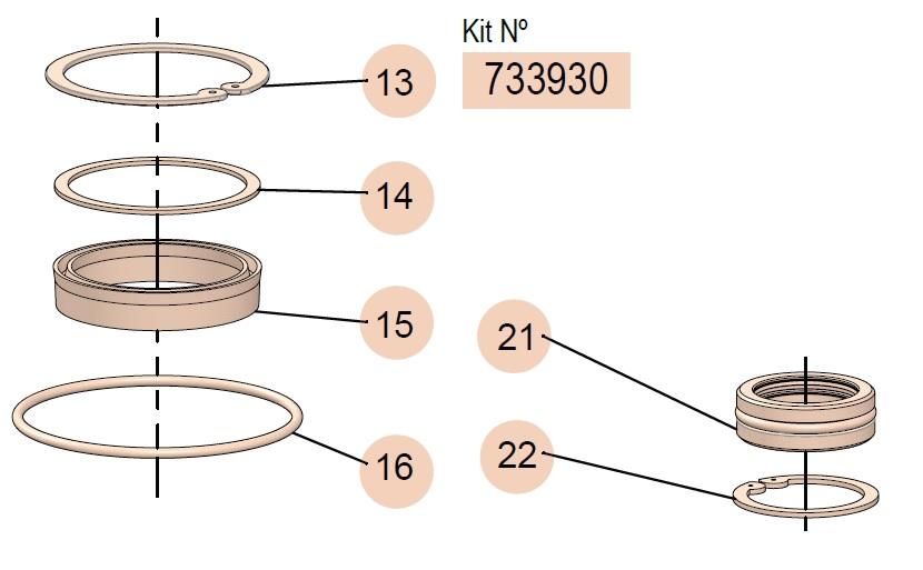 PM4-3:1/SS AIR MOTOR PACKING KIT