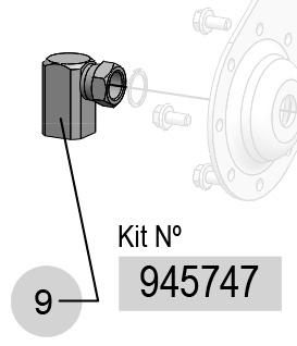 RM12-CL (50435X) INLET ELBOW, 945747 CODE