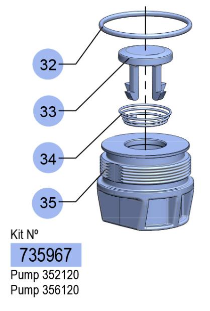 PM2-1:1 FOOT VALVE KIT