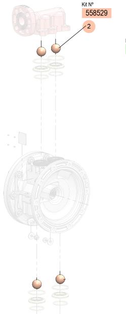 DP-200 (PTFE) BALLS KIT, 558529 CODE