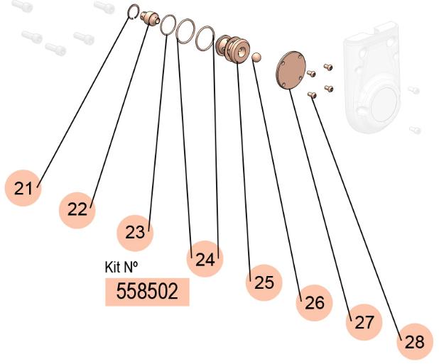 DF250 SENSORS KIT, 558502 CODE