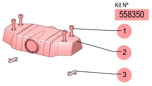 DF-100 METALLIC STANDARD AIR MOTOR KIT, 558350 CODE