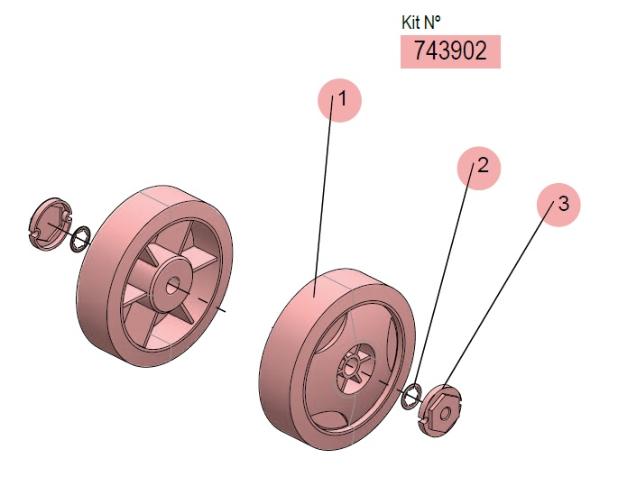 CB50 Ø150MM WHEELS KIT