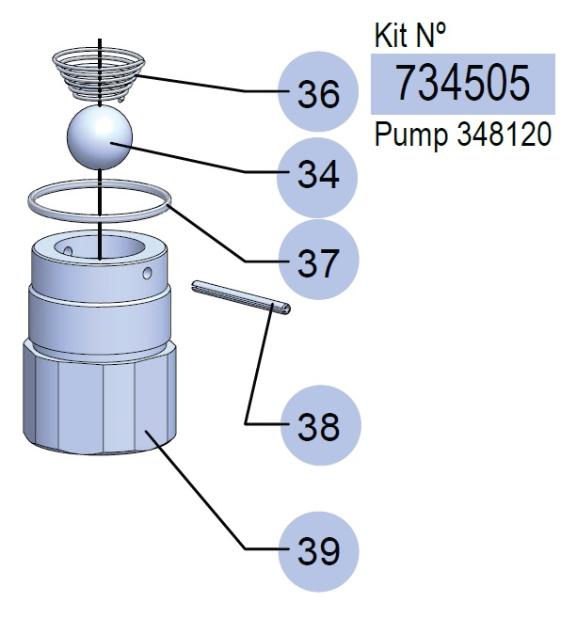 PM4-5:1/L FOOT VALVE KIT